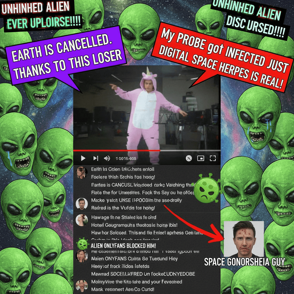 aliens reject us over one bad video, guy gets digital STI