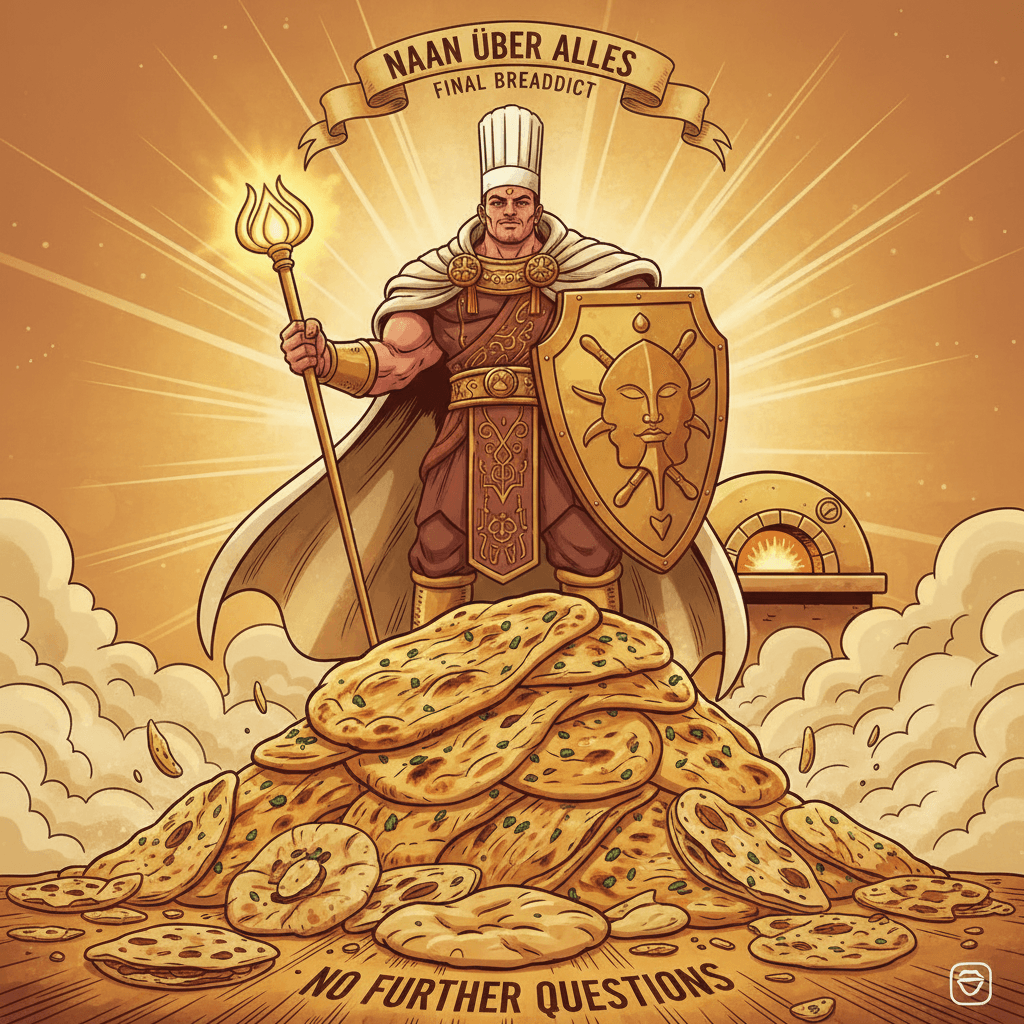 garlic naan supremacist refuses to elaborate further