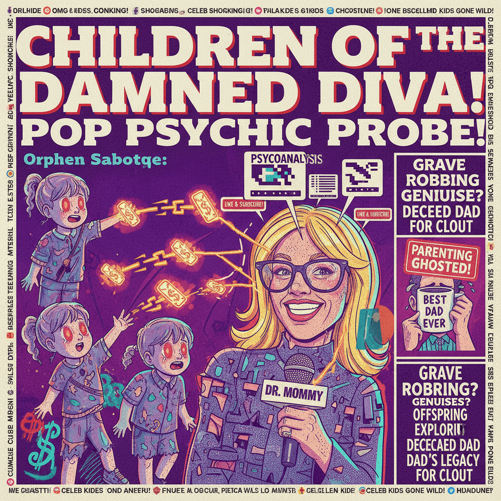 Dead ex's kids weaponized for clickbait psychoanalysis