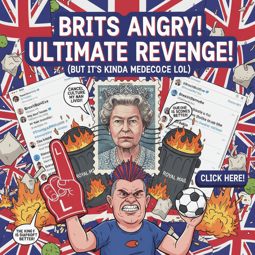 Royal Mail stamps make Brits mad, we have the sickest comeback (it's mid)