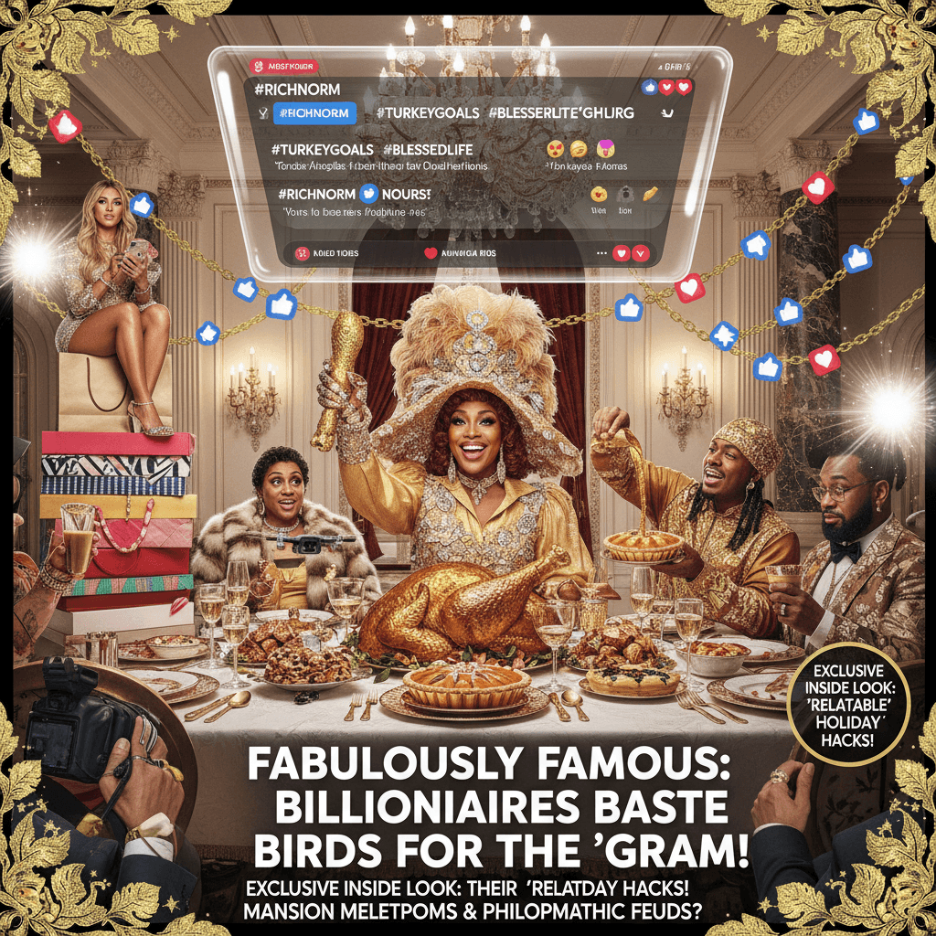 Rich people doing normal things, but make it content