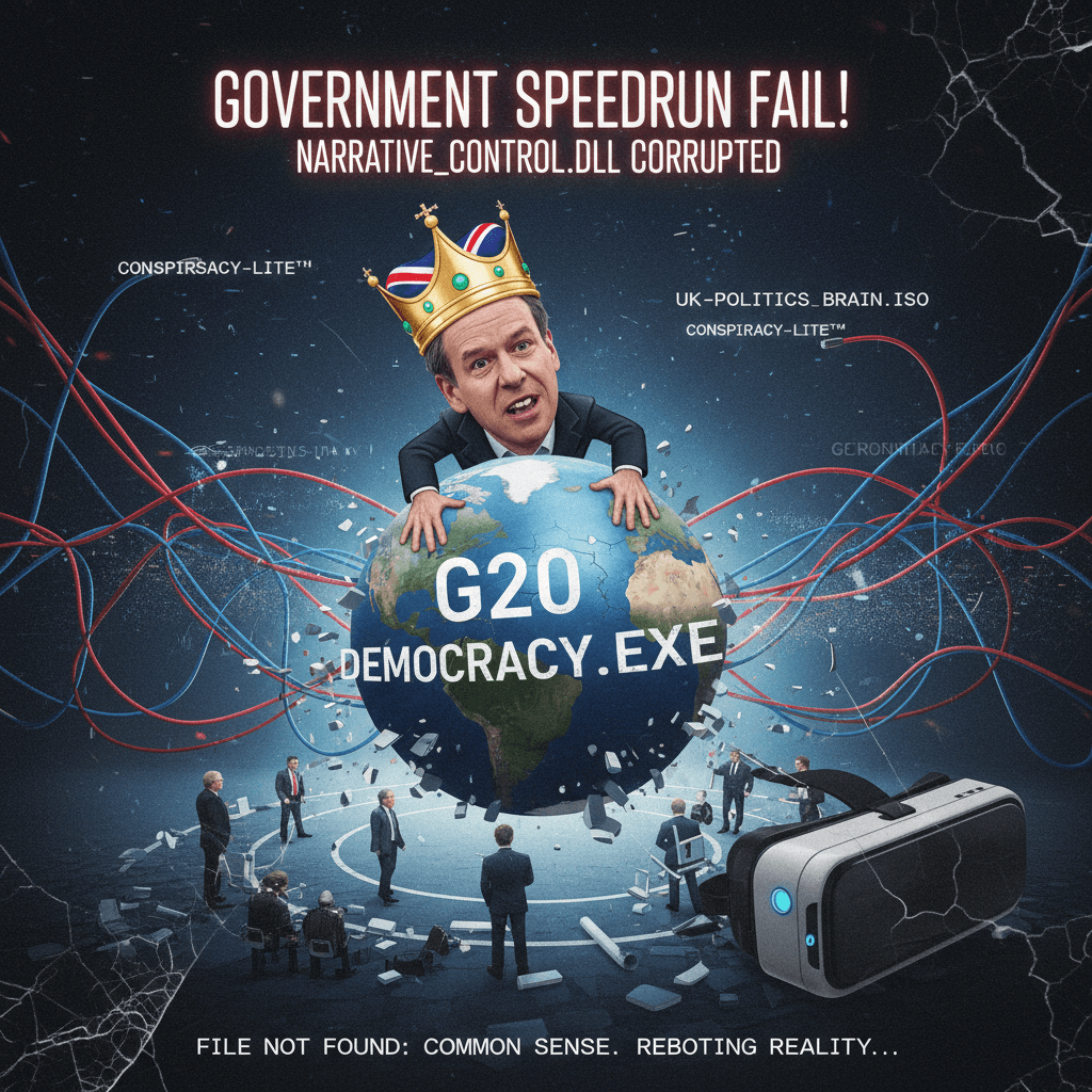 starmer's g20 footage = fall of democracy, actually