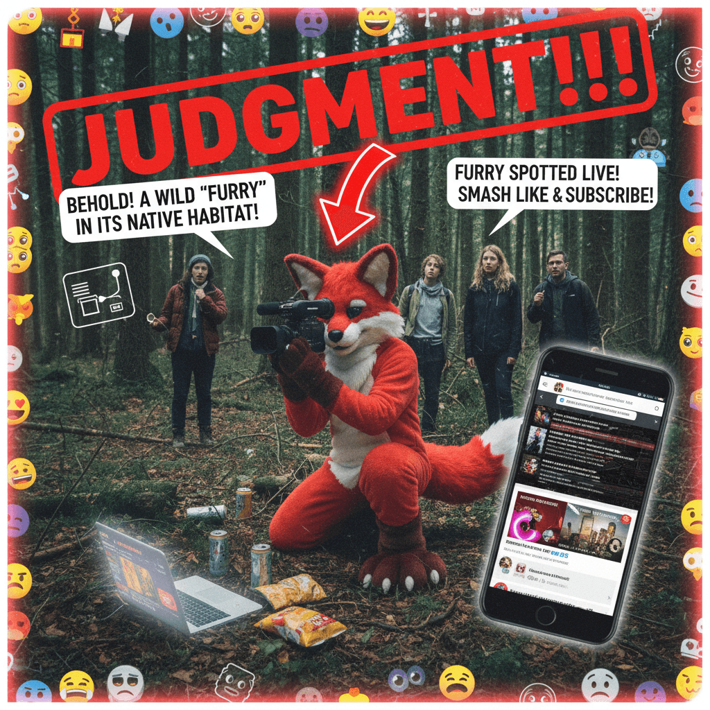 spotted a furry in the wild, must document immediately