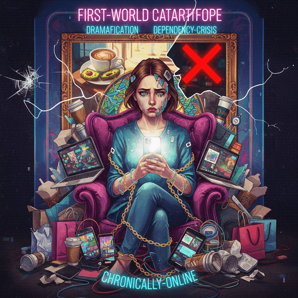 man cannot survive 5 minutes without his favorite website, civilization crumbles