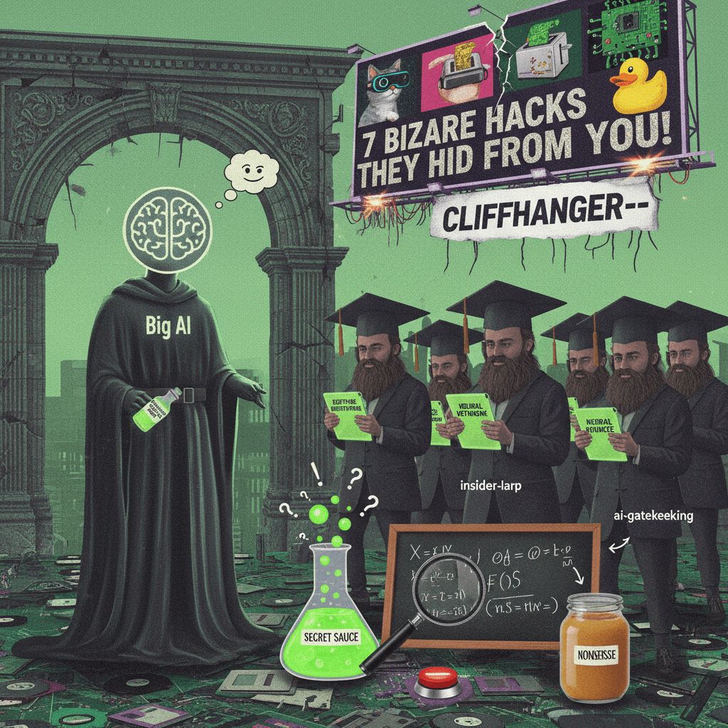 7 weird tricks Big AI doesn't want you knowing (cliffhanger cuts off here)
