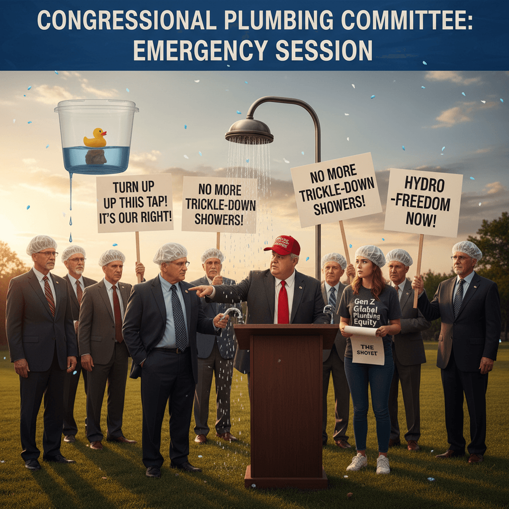 The Shower Act: Because apparently weak water pressure is a human rights violation