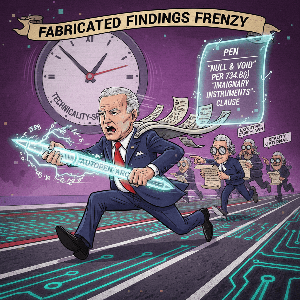 Found the loophole: Biden used a pen that wasn't real