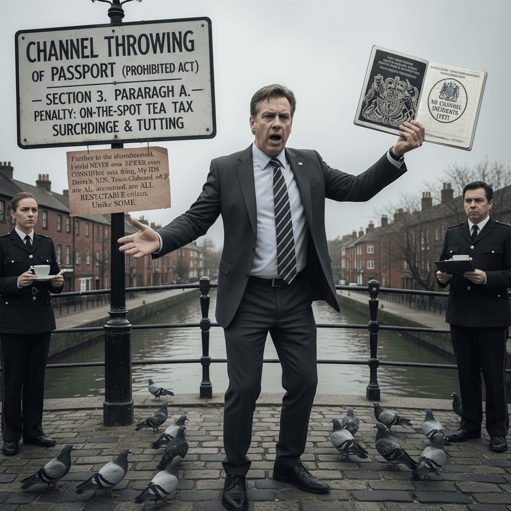 guy lists IDs then swears he wouldn't throw passport in channel