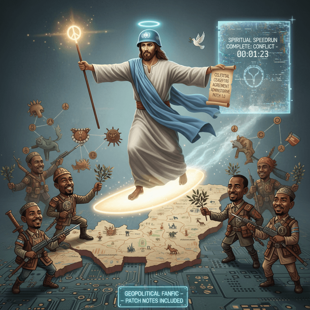 jesus christ settled congo war, apparently