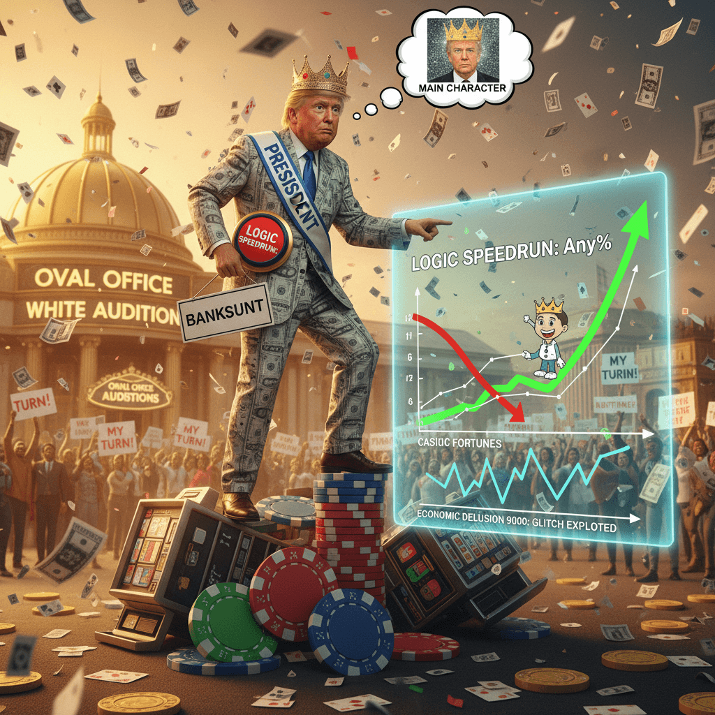 Failed at casinos, nailed the presidency audition