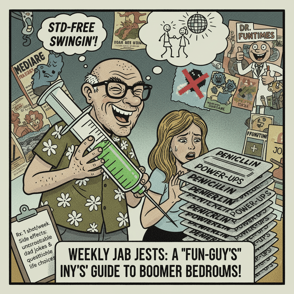 weekly penicillin shot jokes hit different when ur sexually active