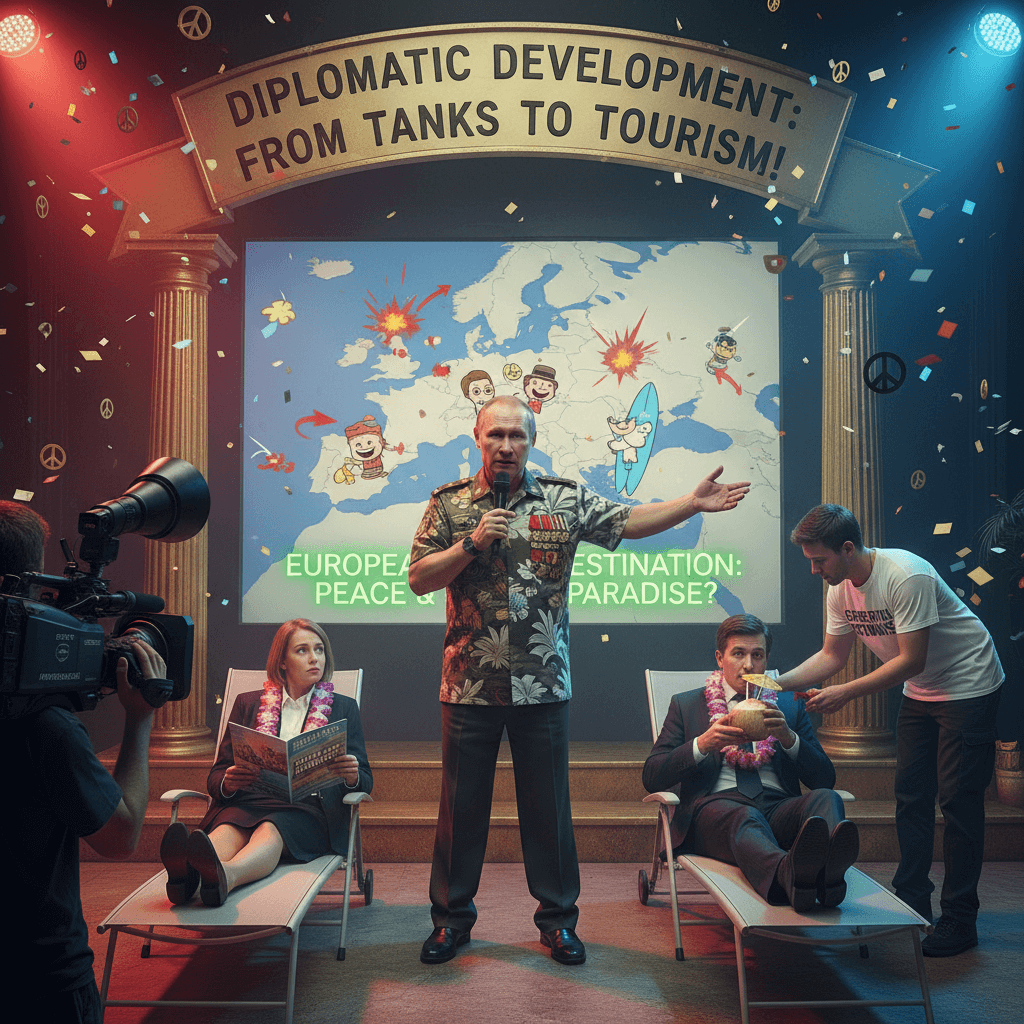 Putin pivots from declaring European war to asking about tourist vibes