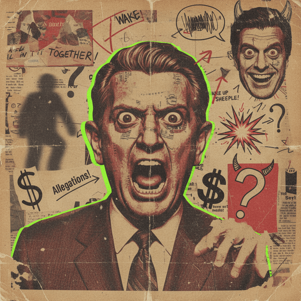 Angry rant energy meets citation-free allegations ft. Howard Stern