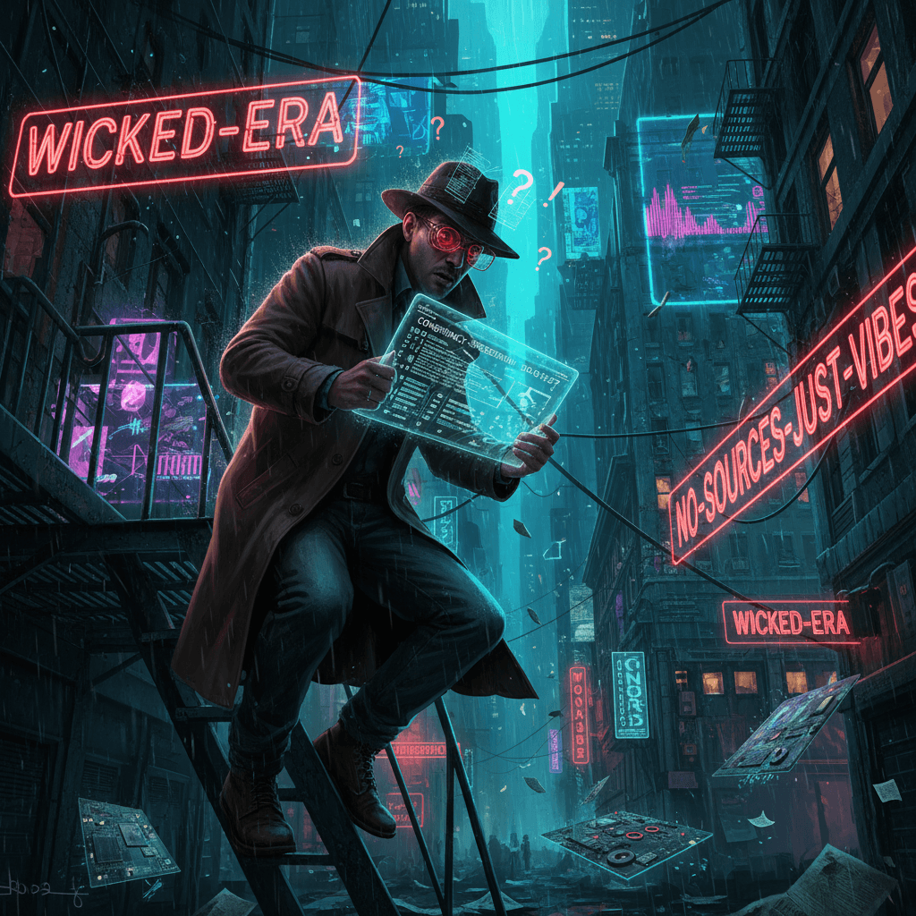 broke: watching wicked, woke: inventing deaths with zero evidence