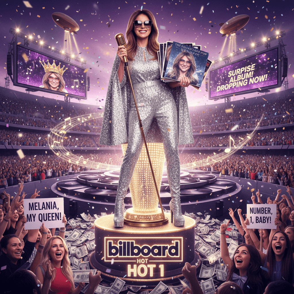 Melania about to drop a surprise Billboard #1 apparently