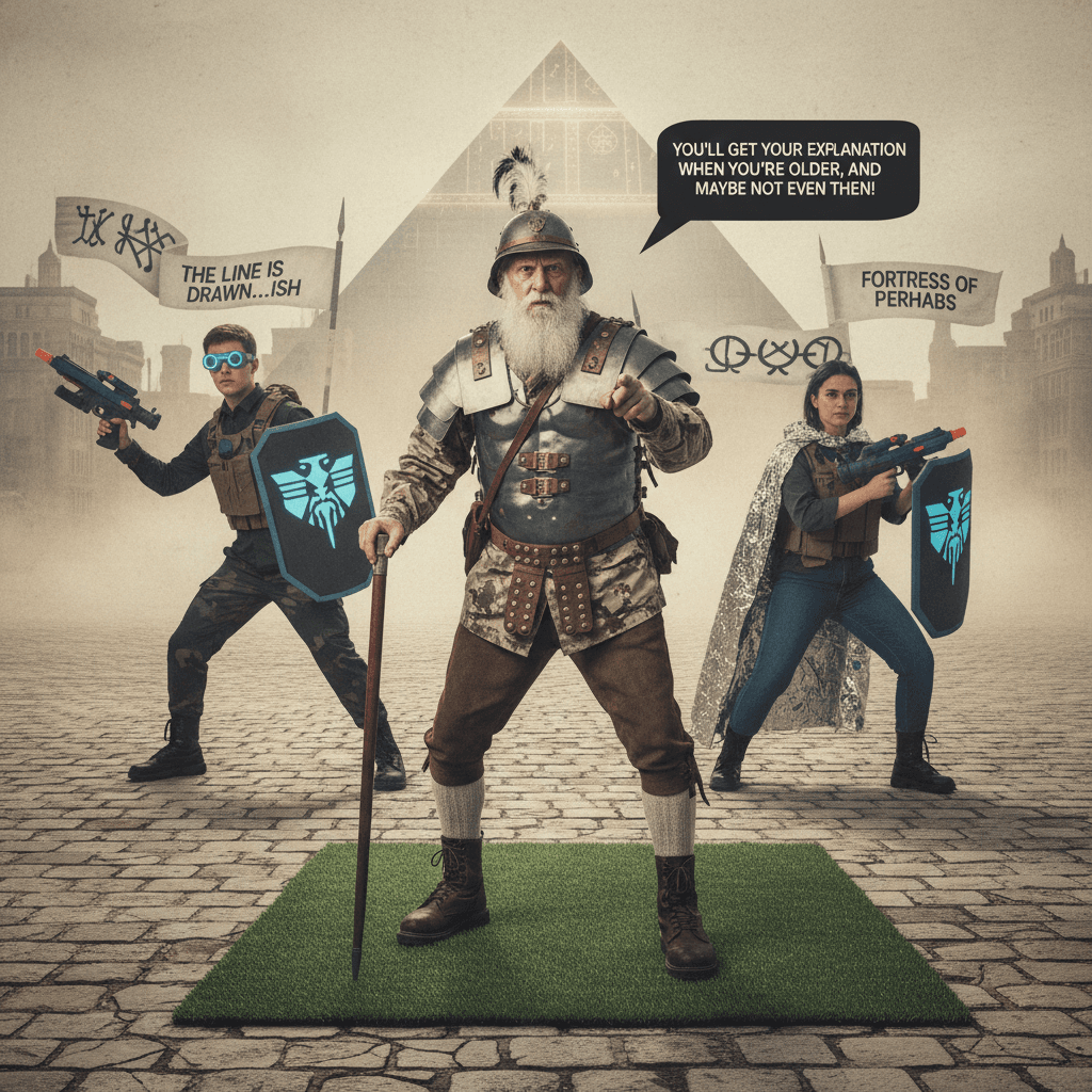 Standing our ground for... something vague and dramatic