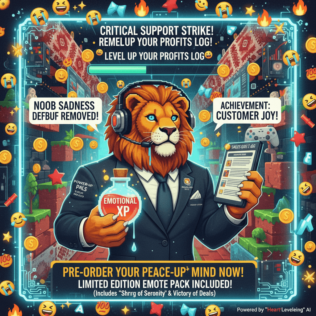 gaming metaphors collide with bulgarian sales pitch in emotional support ad