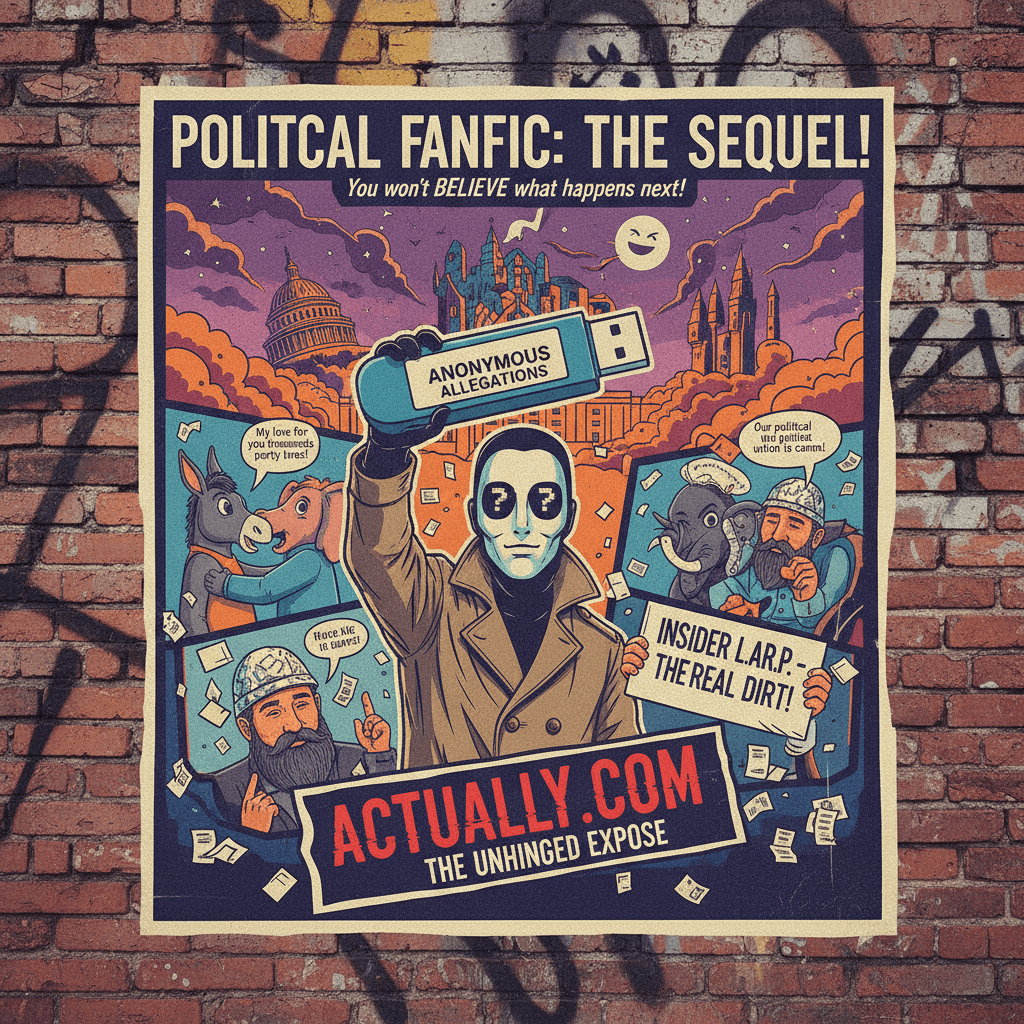 Anonymous insider drops wildest fanfic, actually dot com