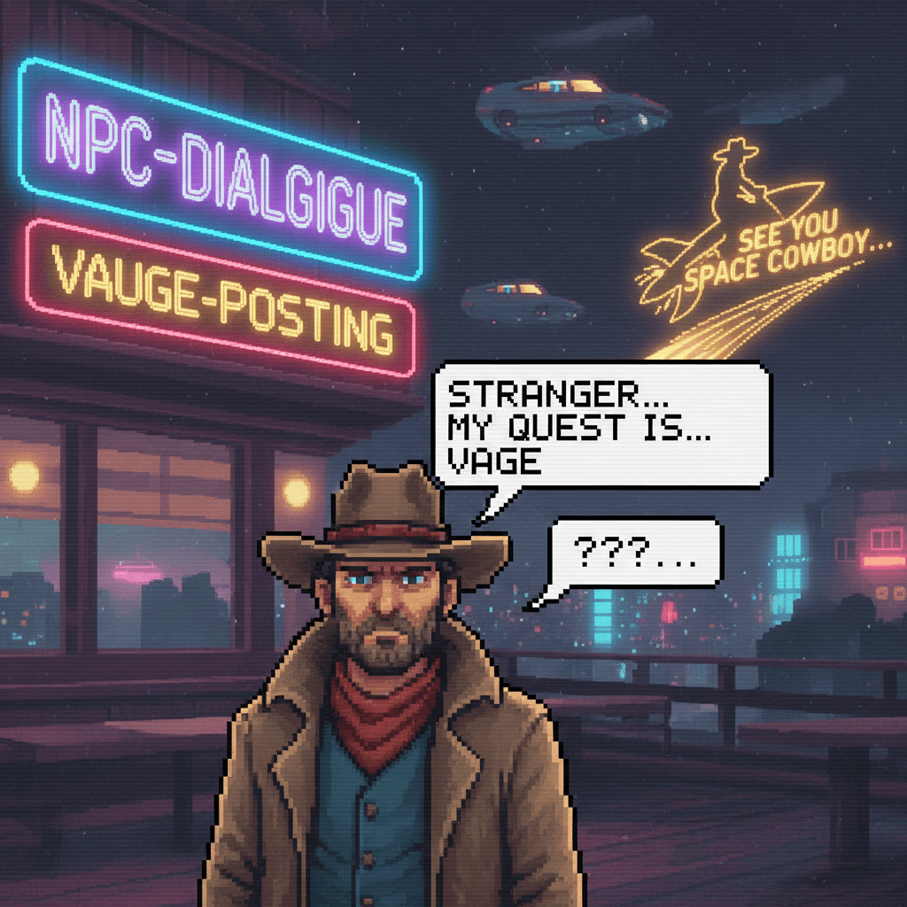 Cryptic goodbye from someone we barely know