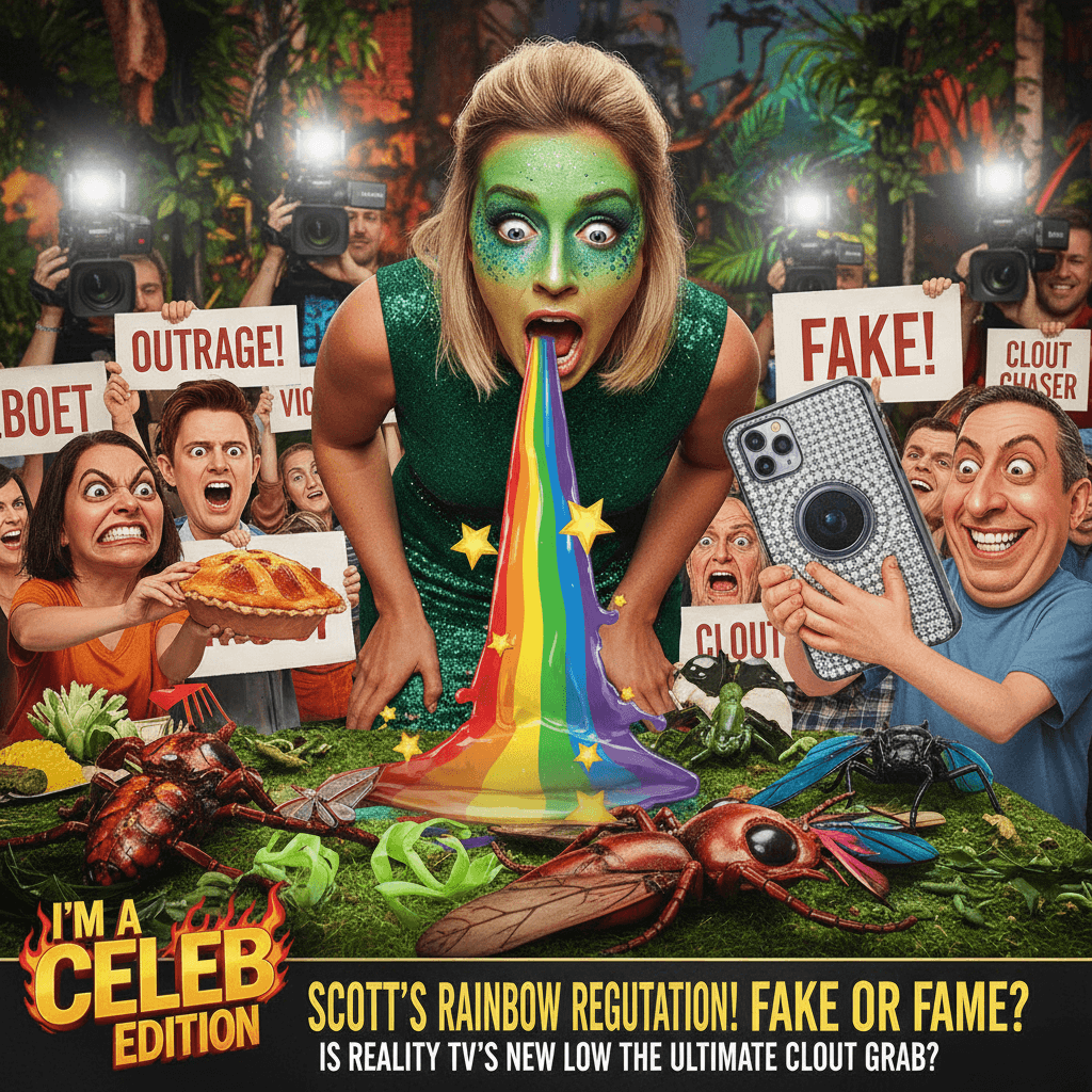 Alex Scott pukes, viewers rage, someone probably faked it for clout