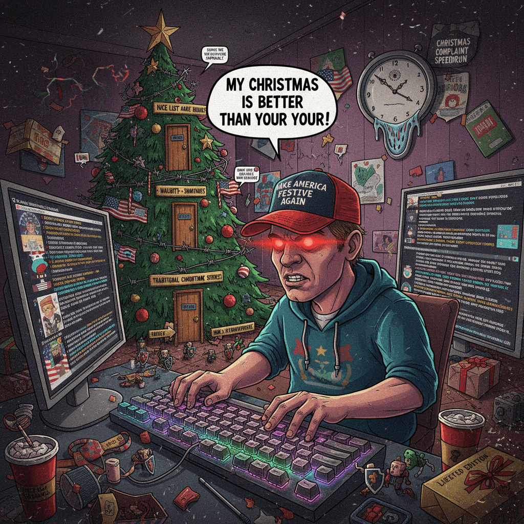 Unhinged Christmas discourse meets aggressive American gatekeeping