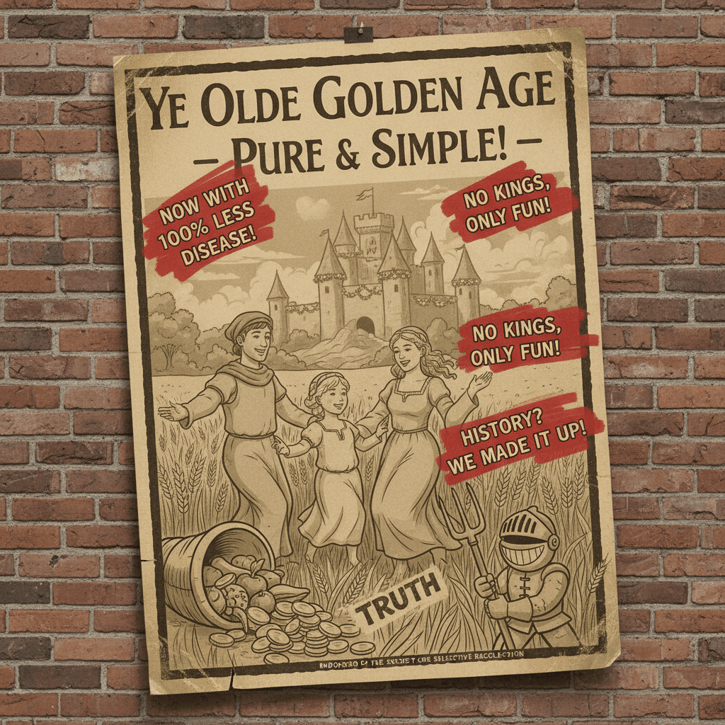 Paradise lost: forgot to mention the plague, feudalism, and actual history