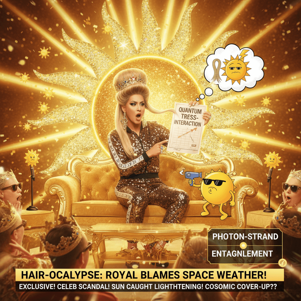 Royal discovers sun exists, blames hair lightening on it