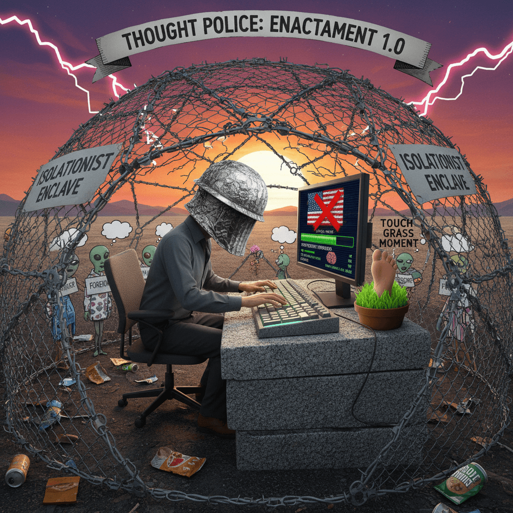 MURICA FIRST: foreigners banned from having thoughts, effective immediately