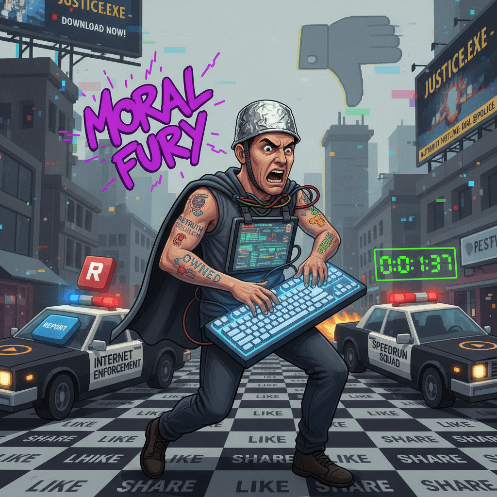 Someone call the authorities, extremely online person demands justice