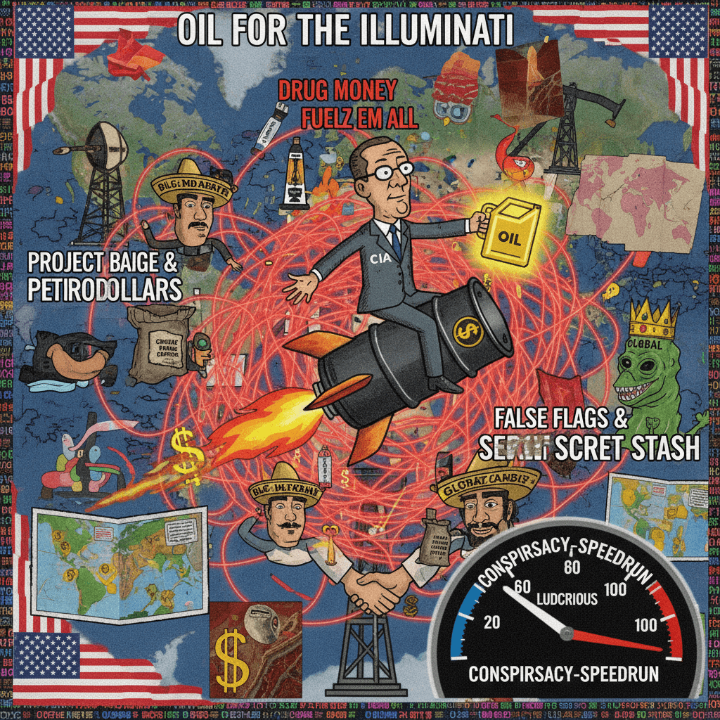 CIA controls drug cartels actually wants oil lol