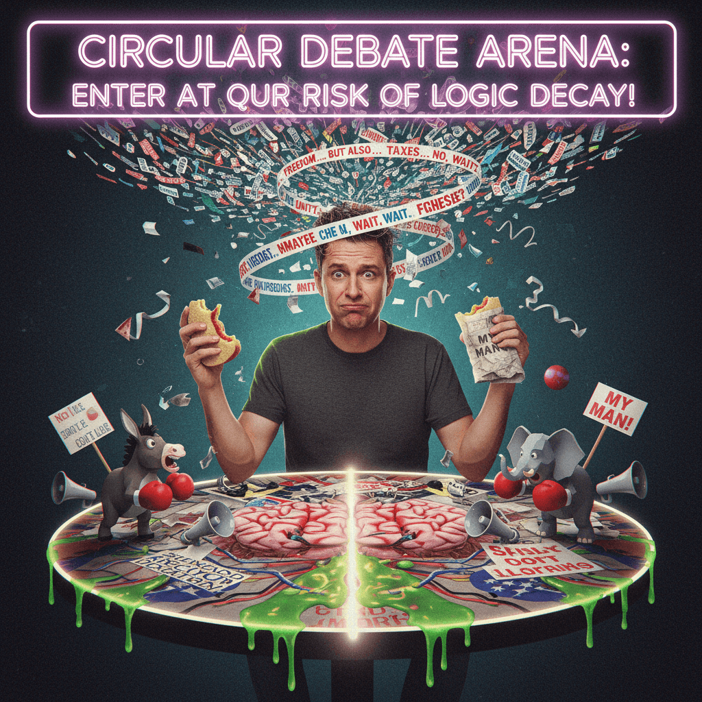 guy forgets what he was arguing about halfway through