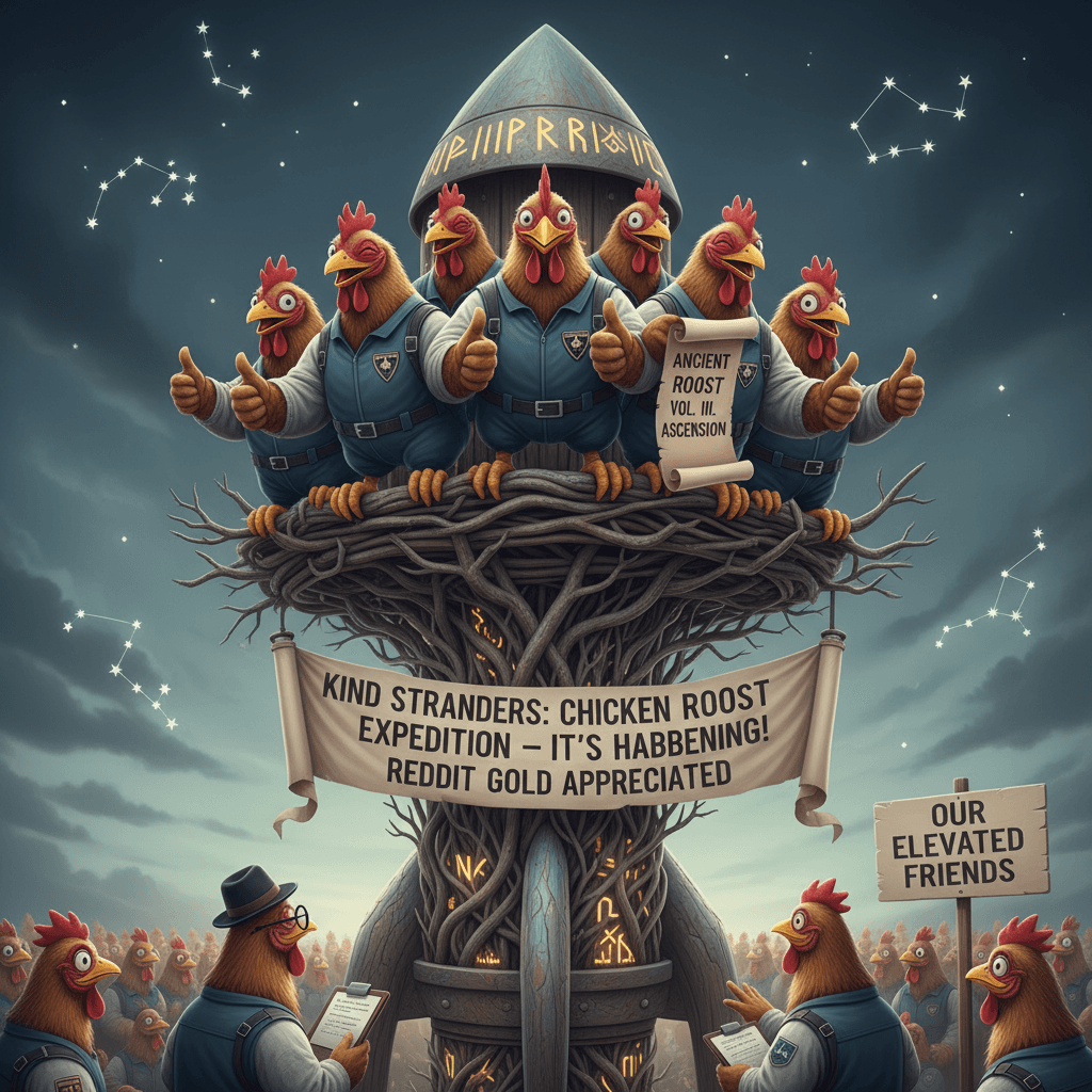 Nobody asked about chicken roost altitude but here we are